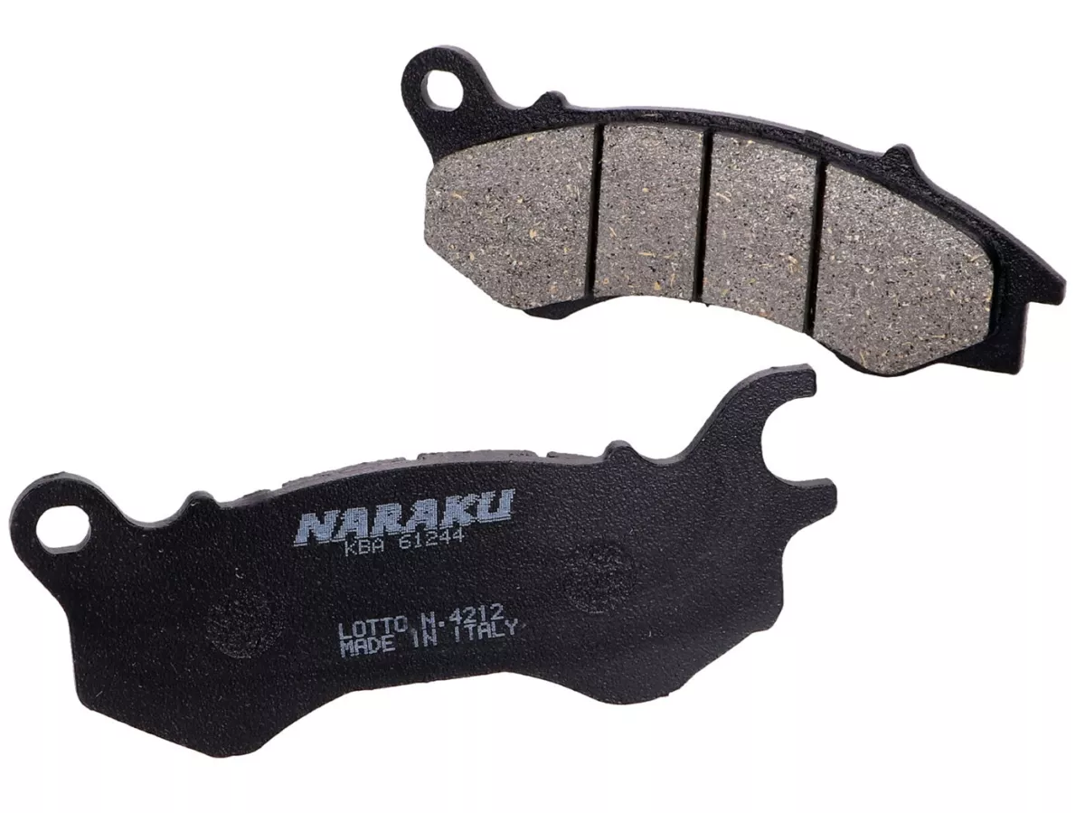 Pastiglie freno -NARAKU- organiche per Honda PCX 125, NSC, Vision, Peugeot, Torrot