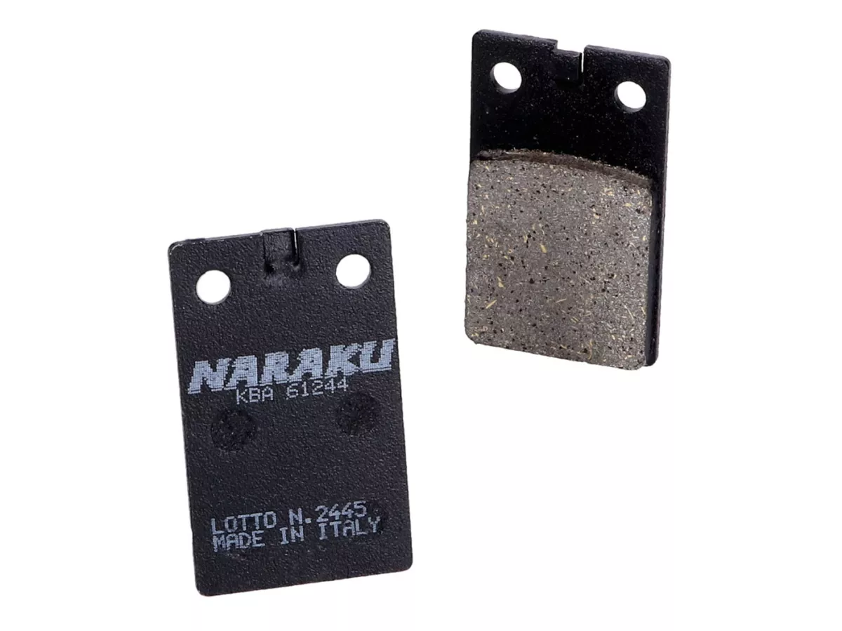 Bremsbeläge -NARAKU- organisch für Malaguti F12 Phantom, Crosser, Simson S53, S83