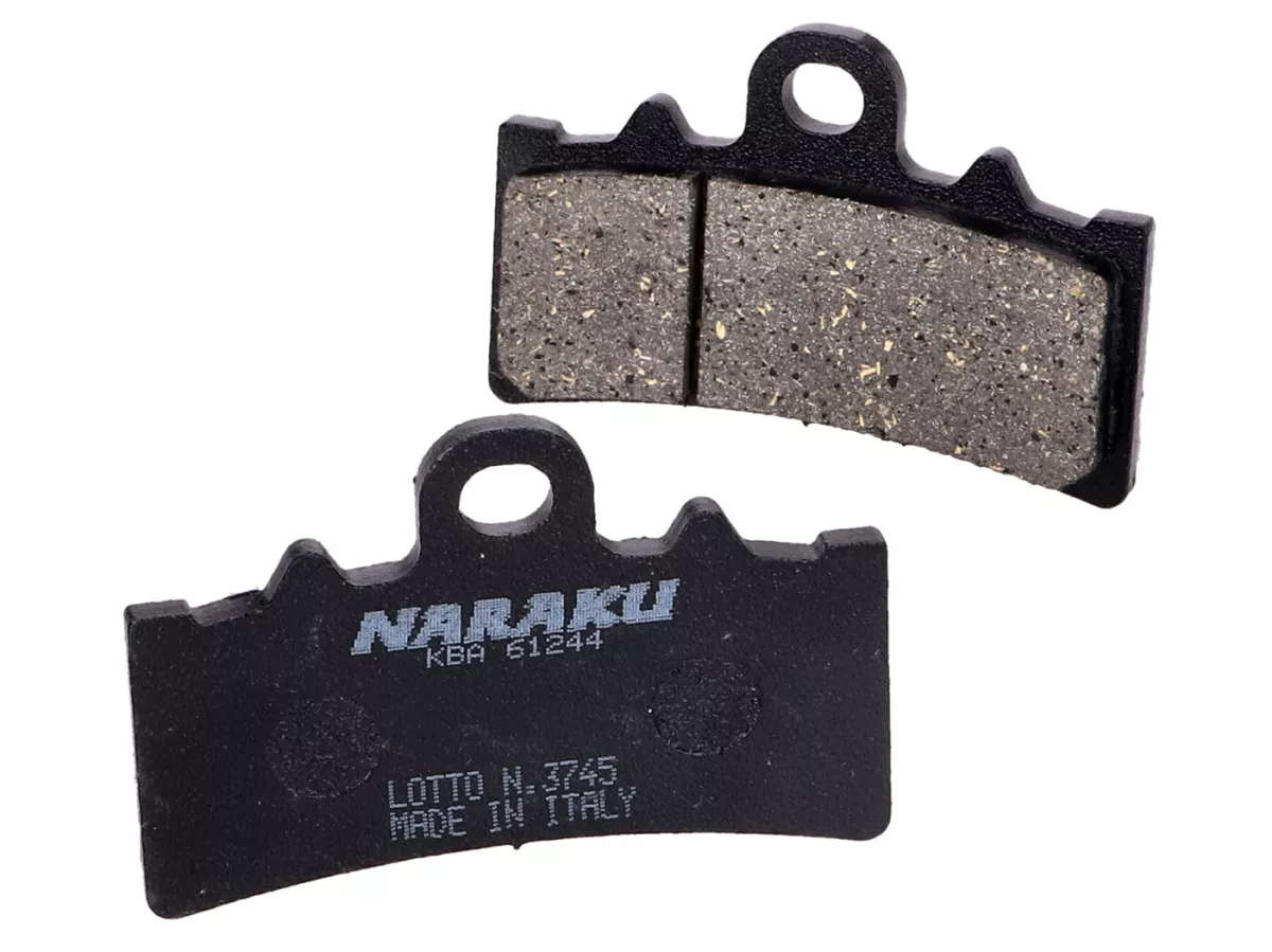 Kampas rem -NARAKU- organik, depan untuk KTM Duke, RC 125, 200, 390