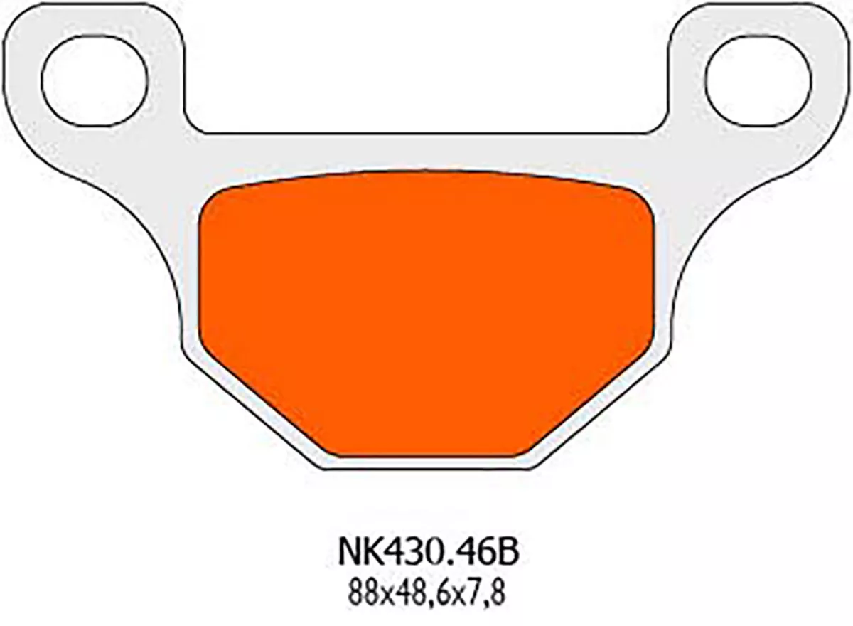 Plaquettes de frein Naraku bio pour Aprilia RS4, Derbi GPR, Motorhispania RX, Pegasus R50X, Rieju MRT