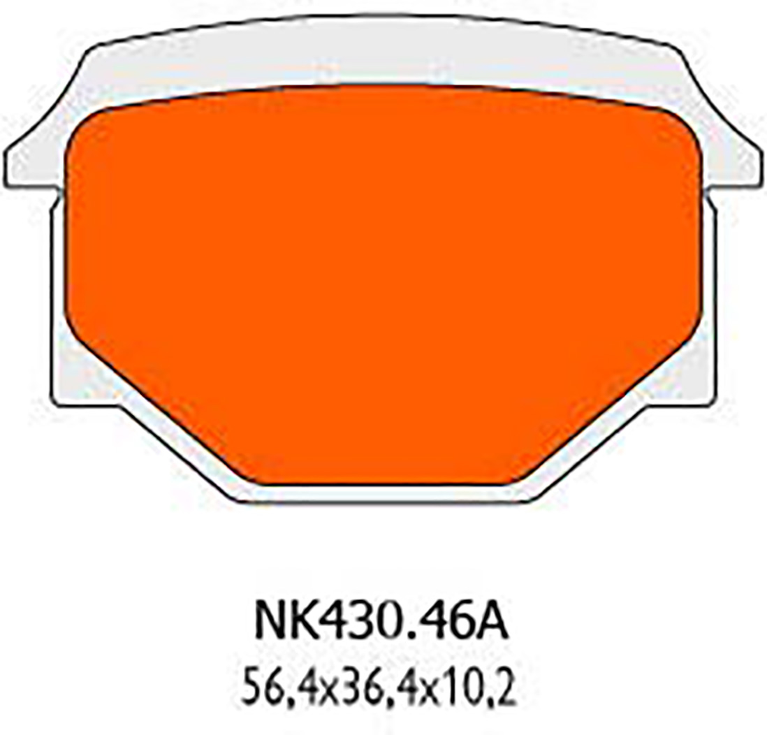 Plaquettes de frein Naraku bio pour Aprilia RS4, Derbi GPR, Motorhispania RX, Pegasus R50X, Rieju MRT
