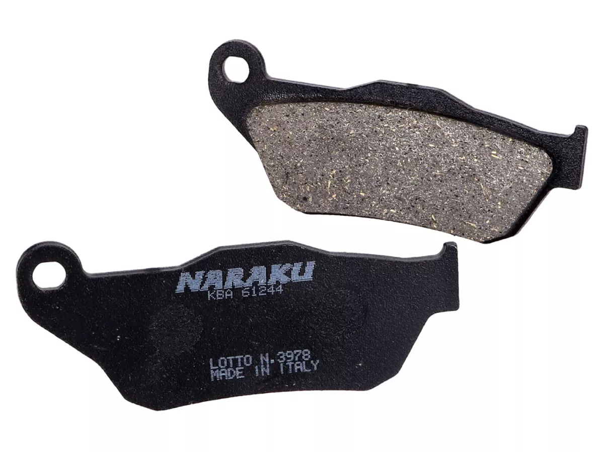Bremsbeläge -NARAKU- organisch für MBK Skycruiser 125i, Yamaha X-Max 125i, 250i
