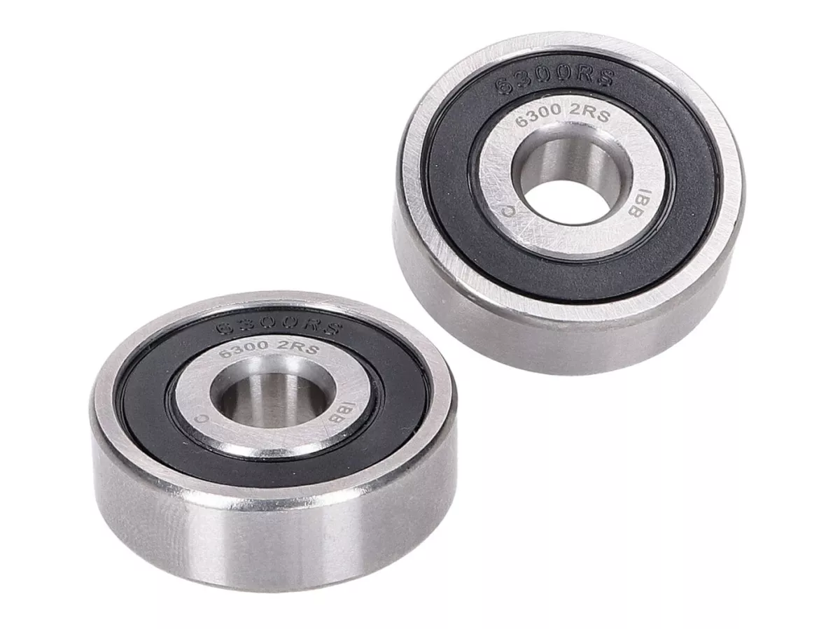Set cuscinetti ruota -NARAKU- ruota anteriore per GY6 50 con asse 10mm, Yamaha DT 50 R, ST, MX -1994, Yamaha, MBK scooter