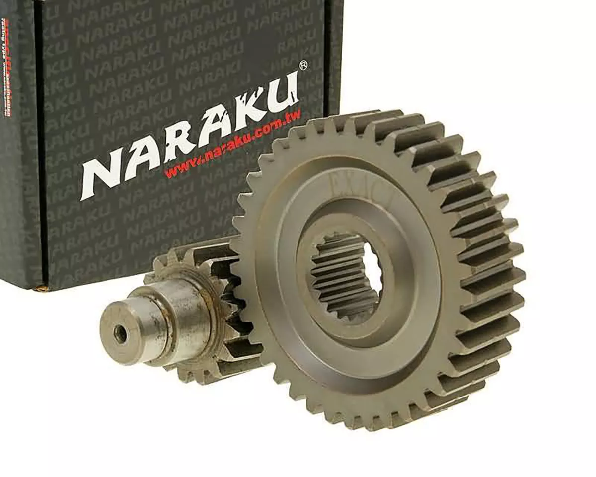 Sekundär växellåda -NARAKU- Racing 16/37 +25% för GY6 125/150cc 152/157QMI