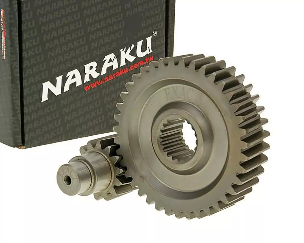 Gearbox sekunder -NARAKU- Racing 14/39 +10% untuk GY6 125/150cc 152/157QMI