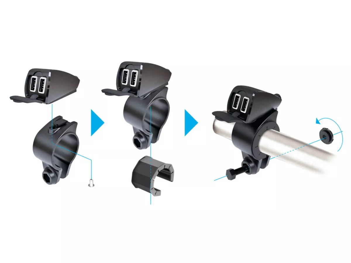 Cargador USB -OPTILINE- Fix Trek impermeable