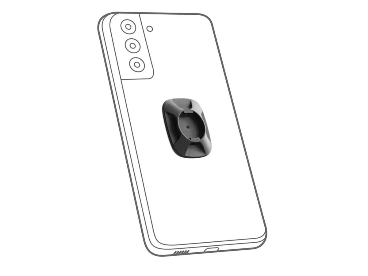 Support pour téléphone portable / smartphone -OPTILINE- Opti-Universal - montage adhésif - noir