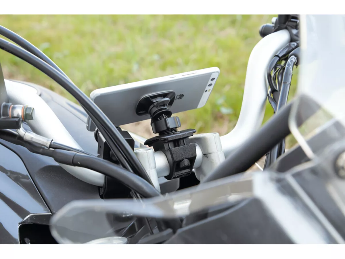 Support pour téléphone portable / smartphone -OPTILINE- Opti-Universal - montage adhésif - noir