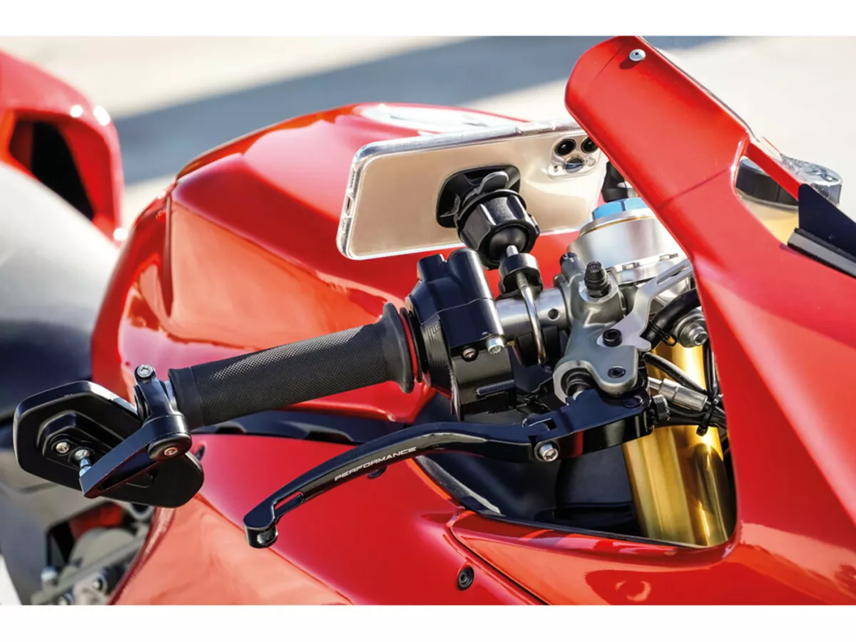 Support pour téléphone portable / smartphone -OPTILINE- Opti-Universal - montage adhésif - noir