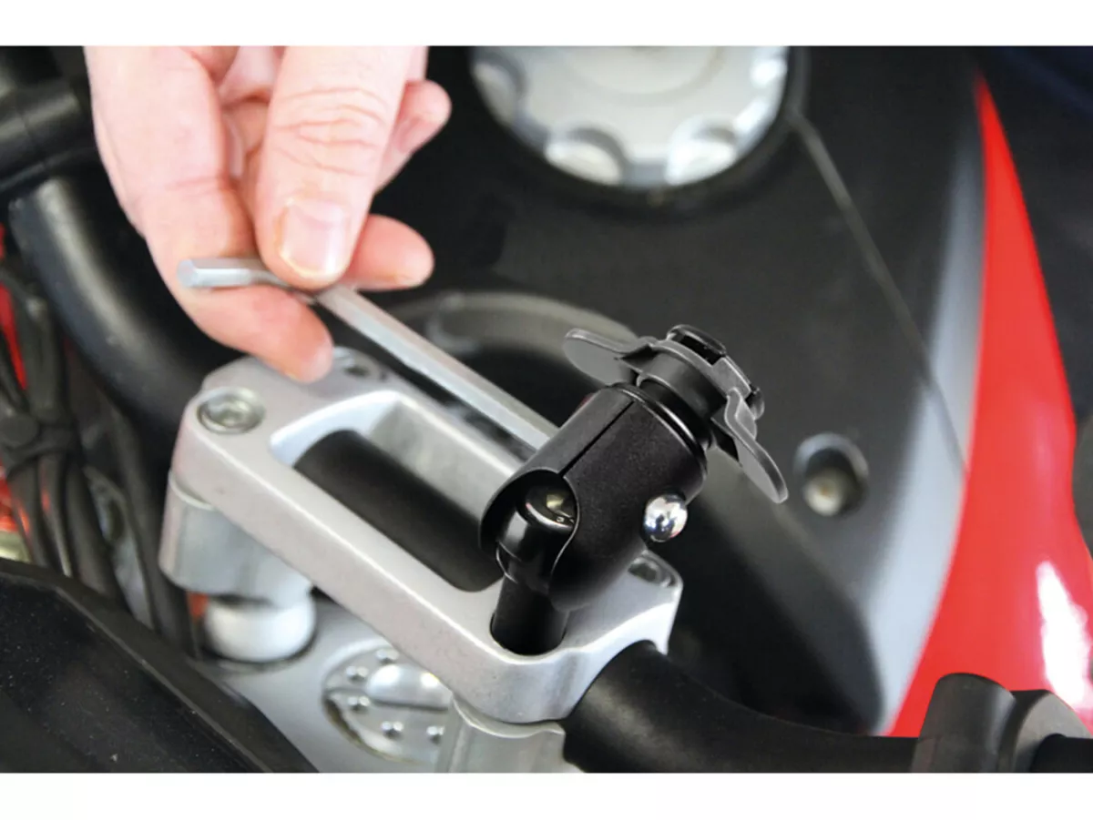Holder for mobile phone / smartphone -OPTILINE- Opti-Screw for M8 thread