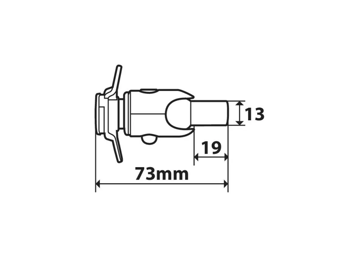 Holder for mobile phone / smartphone -OPTILINE- Opti-Screw for M8 thread