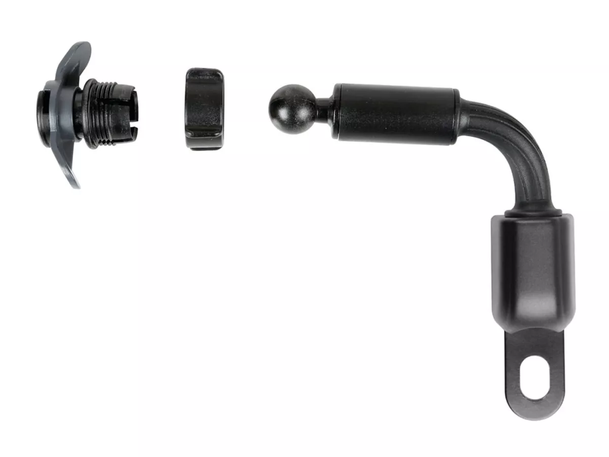 Holder for mobile phone / smartphone -OPTILINE- Opti-Arm flexible, mirror connection with eyelet 10x14mm