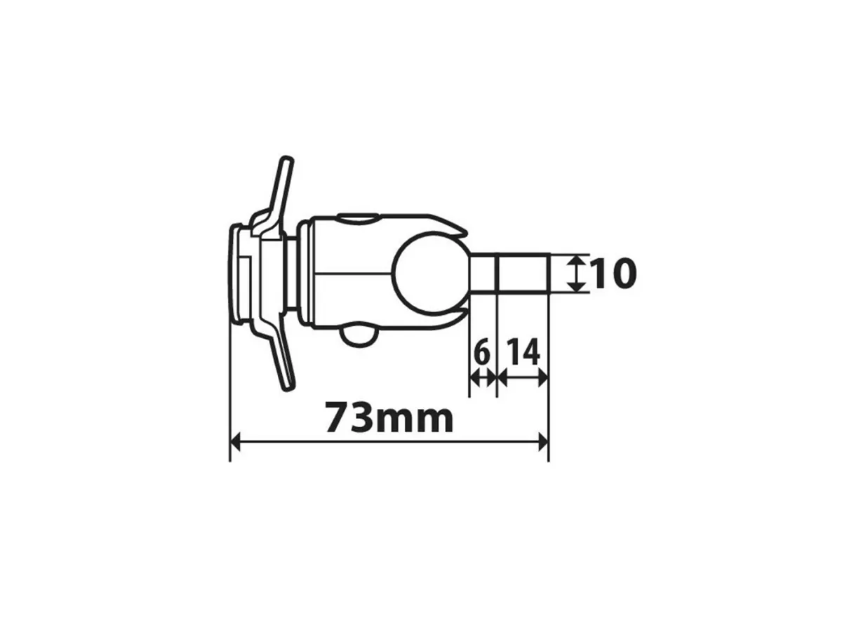 Supporto per cellulare/smartphone -OPTILINE- Opti-Screw per filettatura M6