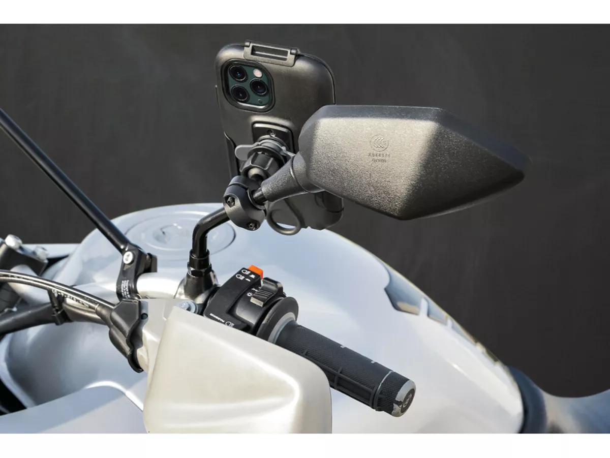 Soporte para teléfono móvil / smartphone -OPTILINE- Opti-Bar para espejo 9-18mm y travesaño