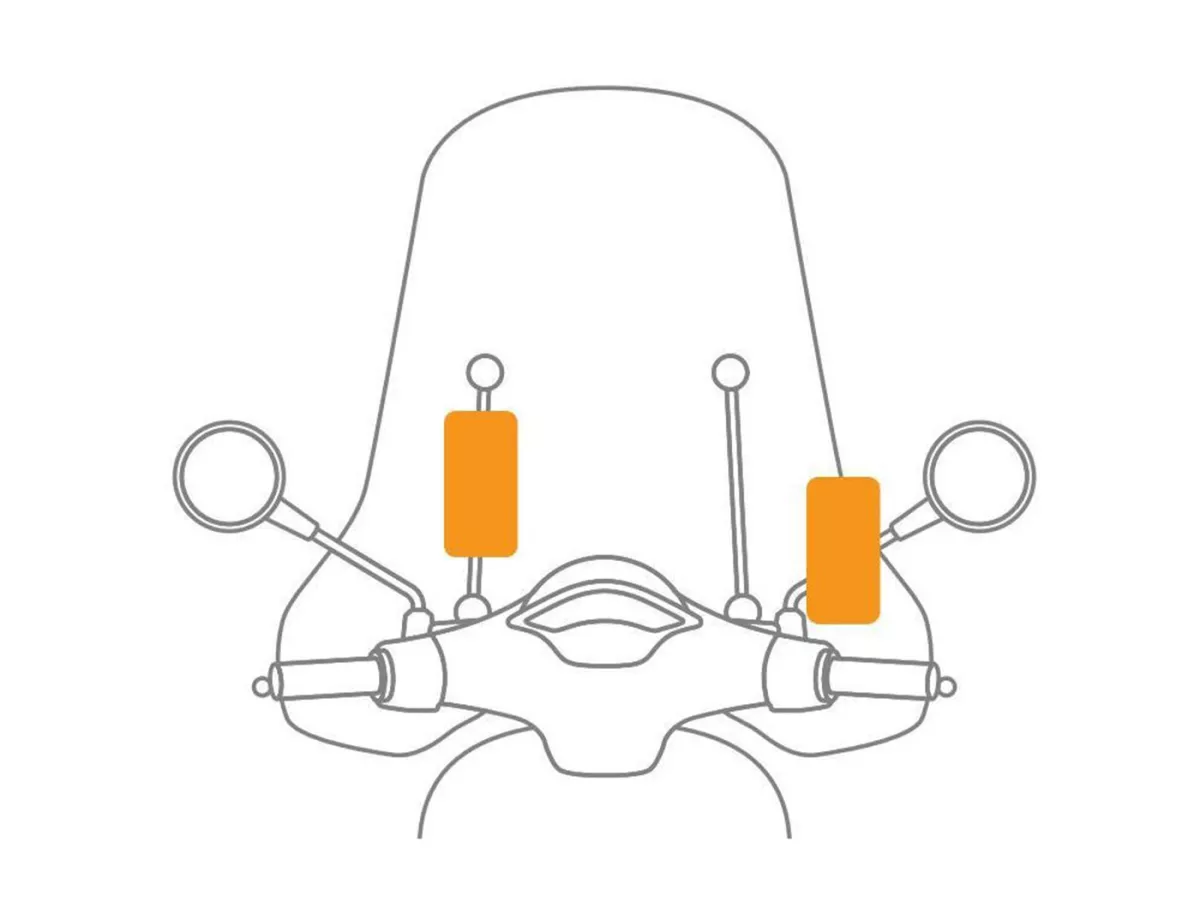 Mobile phone / smartphone holder -OPTILINE- Smart Scooter  Flow - Universal