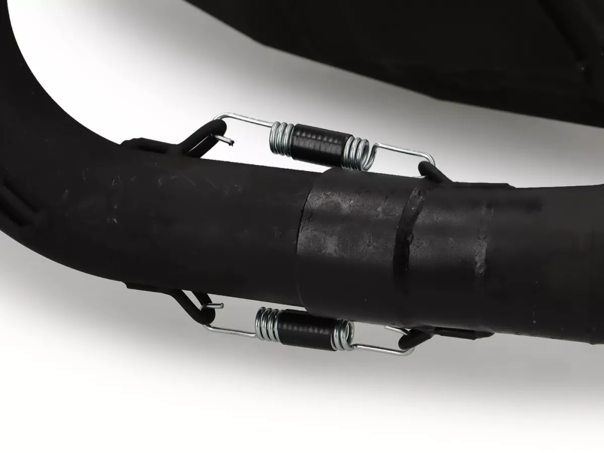 Scarico - SerieRS 'JL Style'- sinistra- Vespa PX80, PX125, PX150 - 166cc, 177cc - Nero