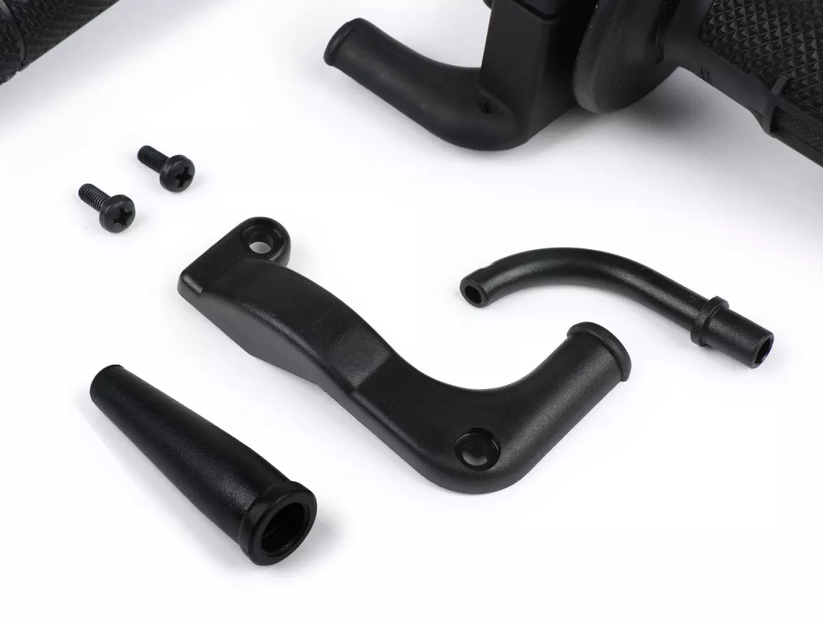 Quick action throttle grip -POLINI- Ø=22mm horizontal- black