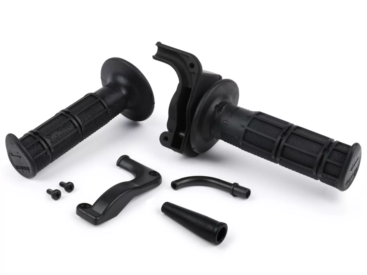 Quick action throttle grip -POLINI- Ø=22mm horizontal- black