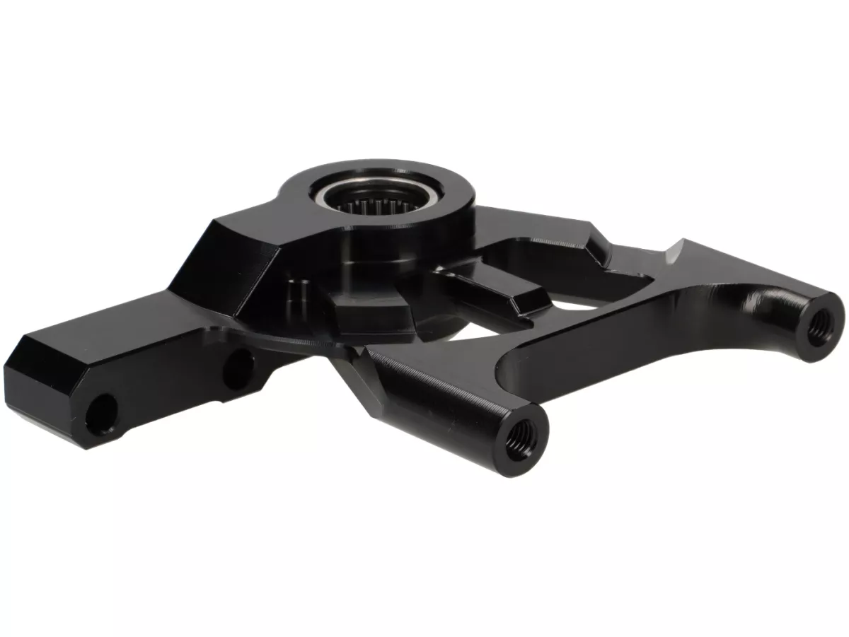 Front brake caliper bracket -POLINI- radial- Piaggio Zip SP - black