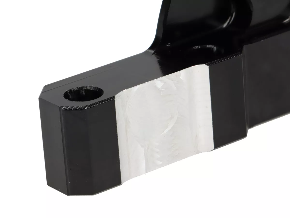 Front brake caliper bracket -POLINI- radial- Piaggio Zip SP - black