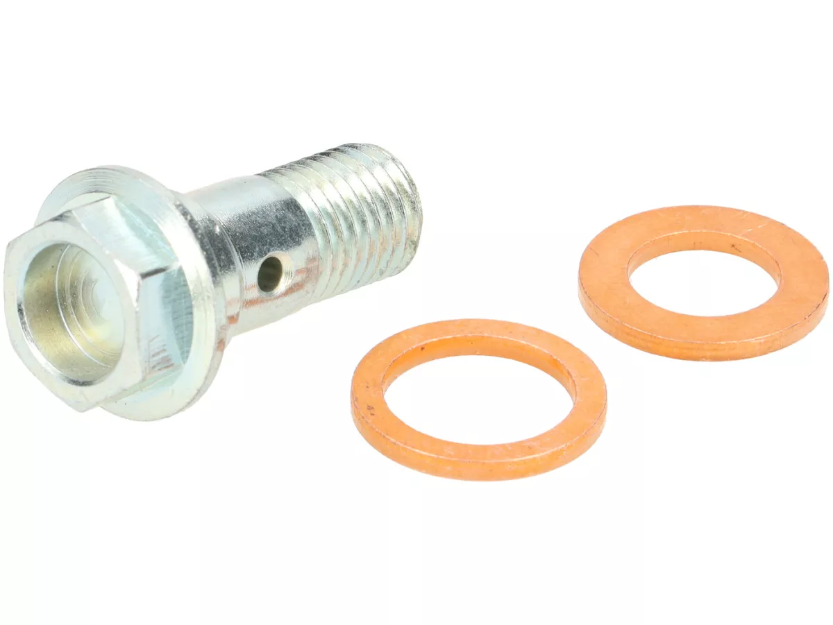 Banjo bolt brake line -POLINI- M8x1 - Adaptador para racor M10