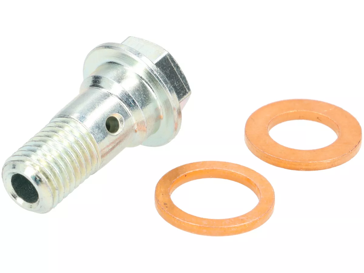 Banjo bolt brake line -POLINI- M8x1 - Adaptador para racor M10