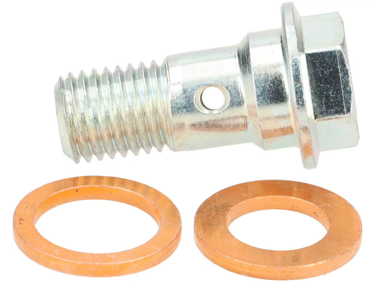 Banjo bolt brake line -POLINI- M8x1 - Adaptador para racor M10