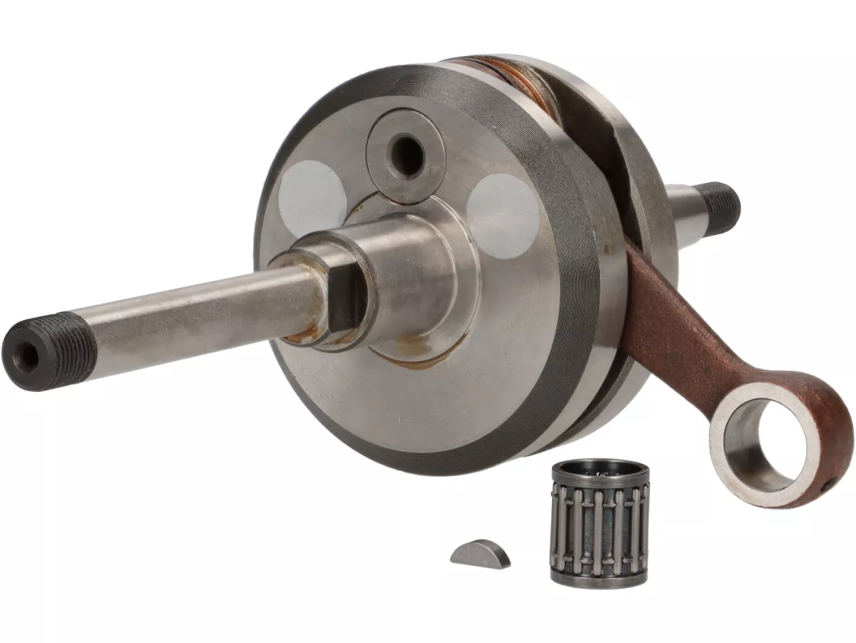 Crankshaft -POLINI- full circle web - Peugeot 103, Vogue - electr.