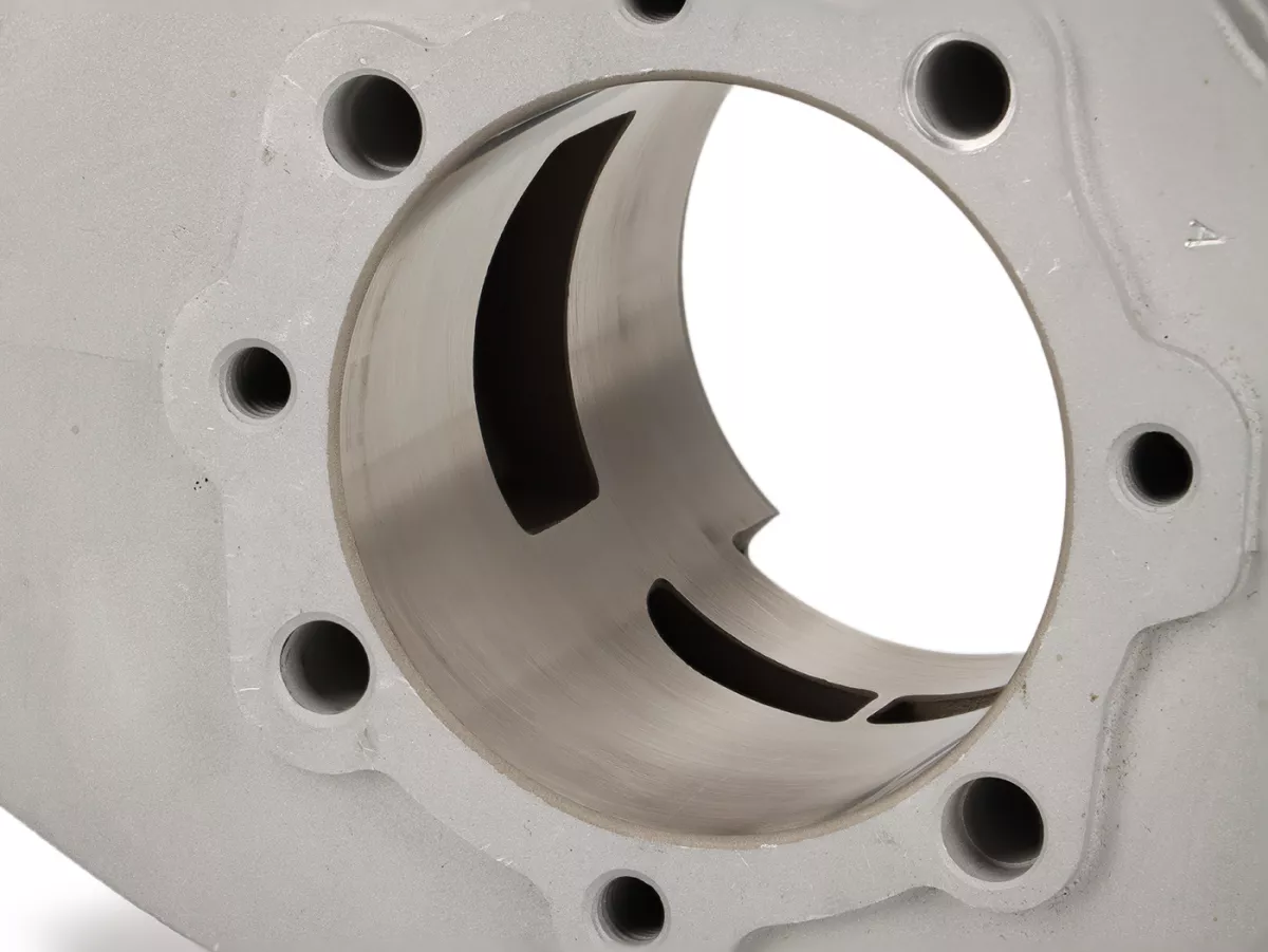 Cilindro -PINASCO SLAVE 252cc, corsa=62mm, b=Ø72mm- Vespa PX200 (adatto anche a carter motore standard) - Valvola rotante / aspirazione su carter motore