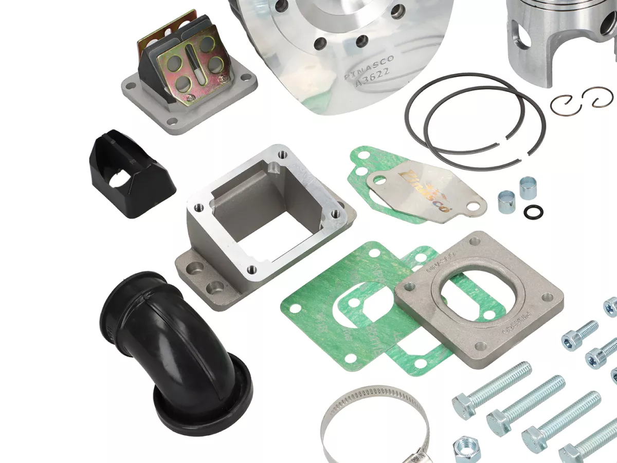 Cilindro -PINASCO Master 244cc, carrera=60mm, b=Ø72mm- Vespa PX200 (también adecuado para cajas de motor estándar) - opcional entrada de diafragma en el cilindro
