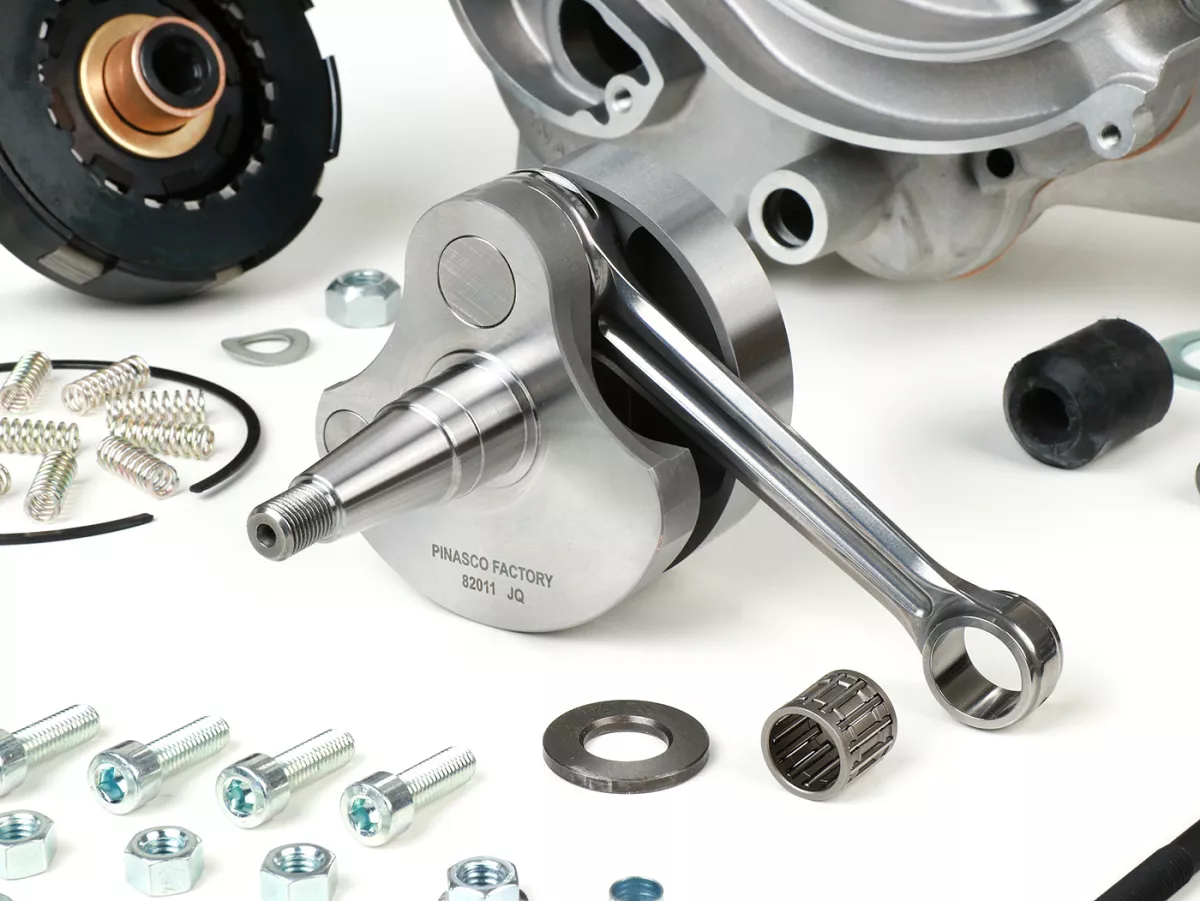 Juego motor - kit tuning (cárter, cigüeñal, embrague, cilindro) -PINASCO 260 ccm Master, válvula rotativa - Vespa PX, Rally, Sprint, VNA, VNB, VBA, VBB, Super, TS, GT, GTR