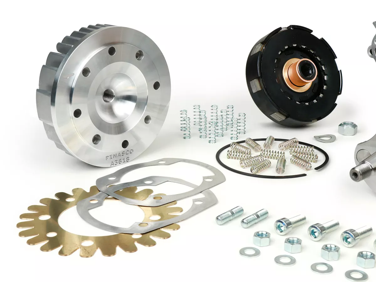Juego motor - kit tuning (cárter, cigüeñal, embrague, cilindro) -PINASCO 260 ccm Master, válvula rotativa - Vespa PX, Rally, Sprint, VNA, VNB, VBA, VBB, Super, TS, GT, GTR