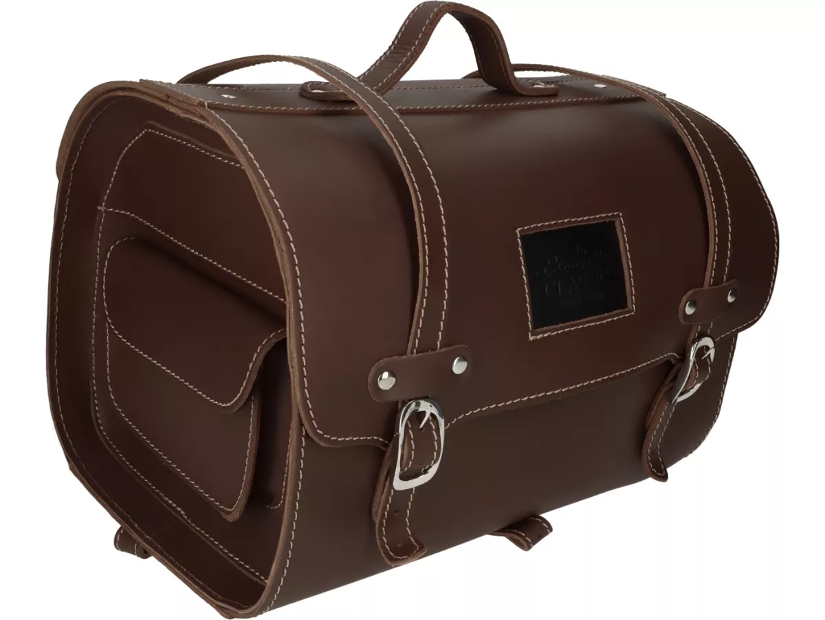 Leather case - doctor's bag -PEPE PARTS- 38x27x26cm-26 ltr. - cowhide - brown - universal