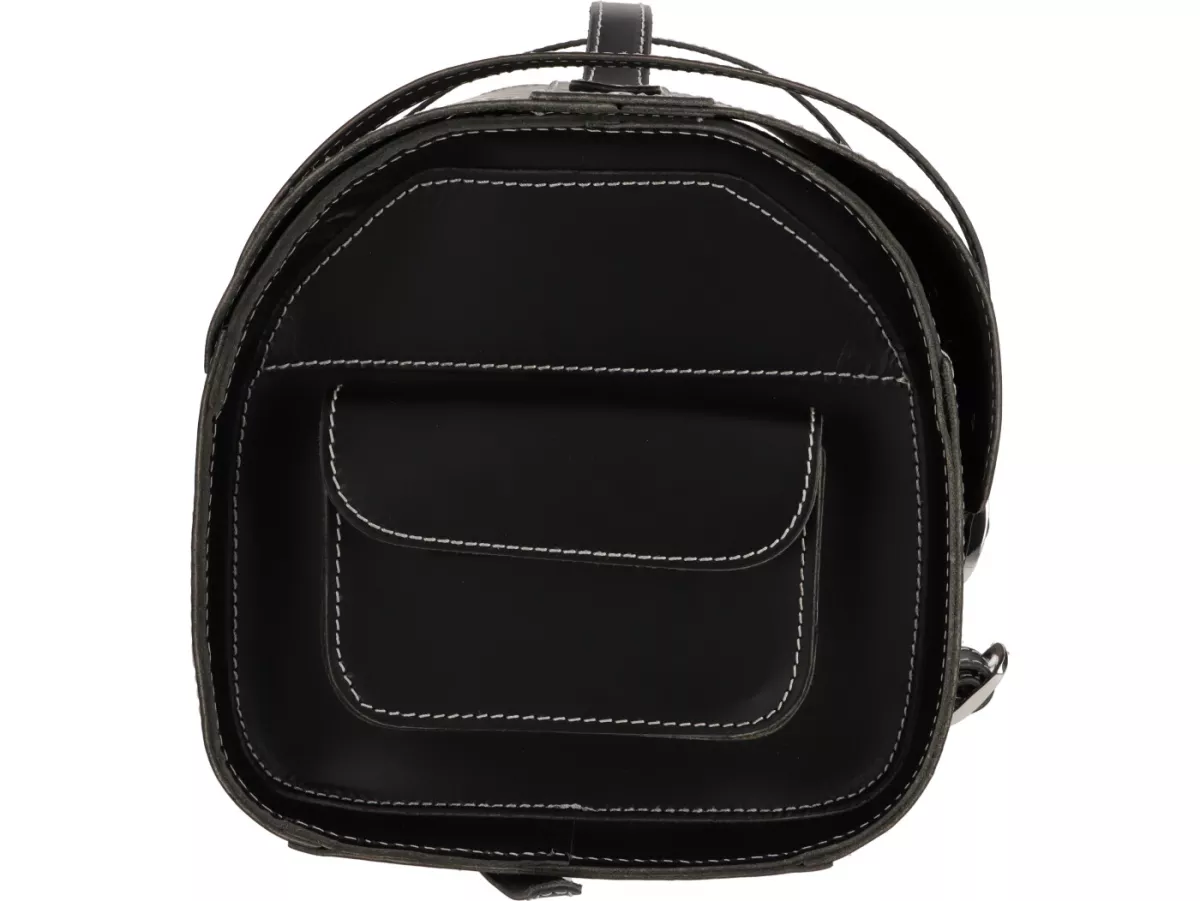 Maletín de cuero - maletín médico -PEPE PARTS- 38x27x26cm-26 ltr. - cuero vacuno - negro- universal