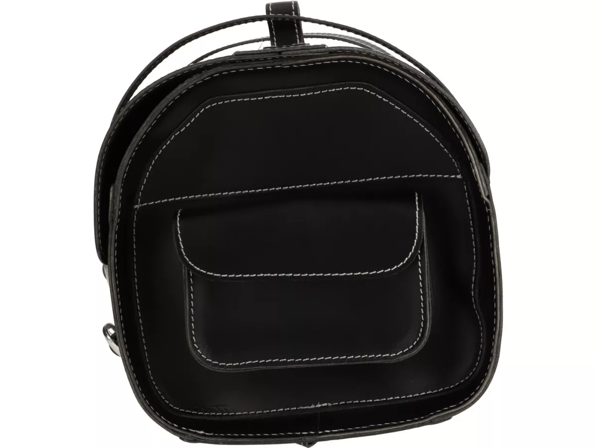 Maletín de cuero - maletín médico -PEPE PARTS- 38x27x26cm-26 ltr. - cuero vacuno - negro- universal