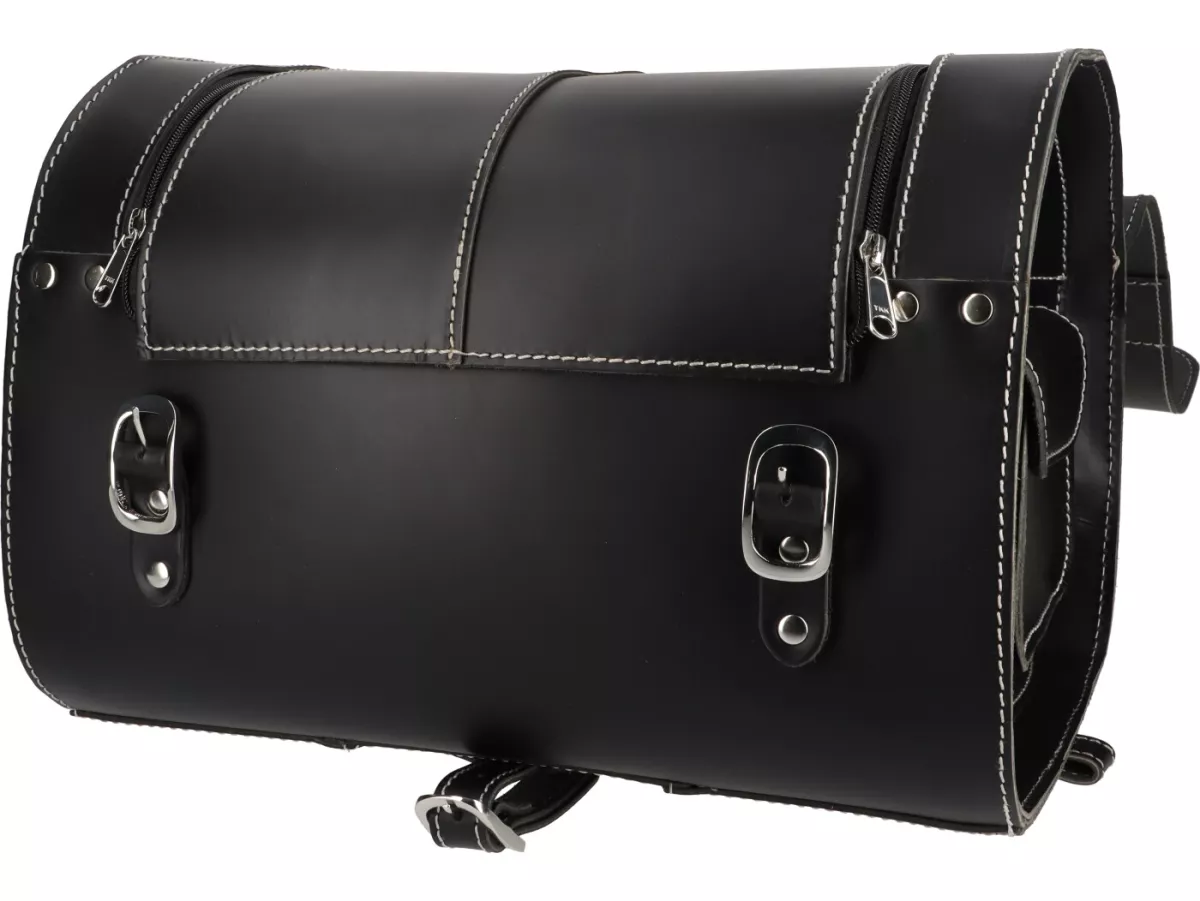 Maletín de cuero - maletín médico -PEPE PARTS- 38x27x26cm-26 ltr. - cuero vacuno - negro- universal