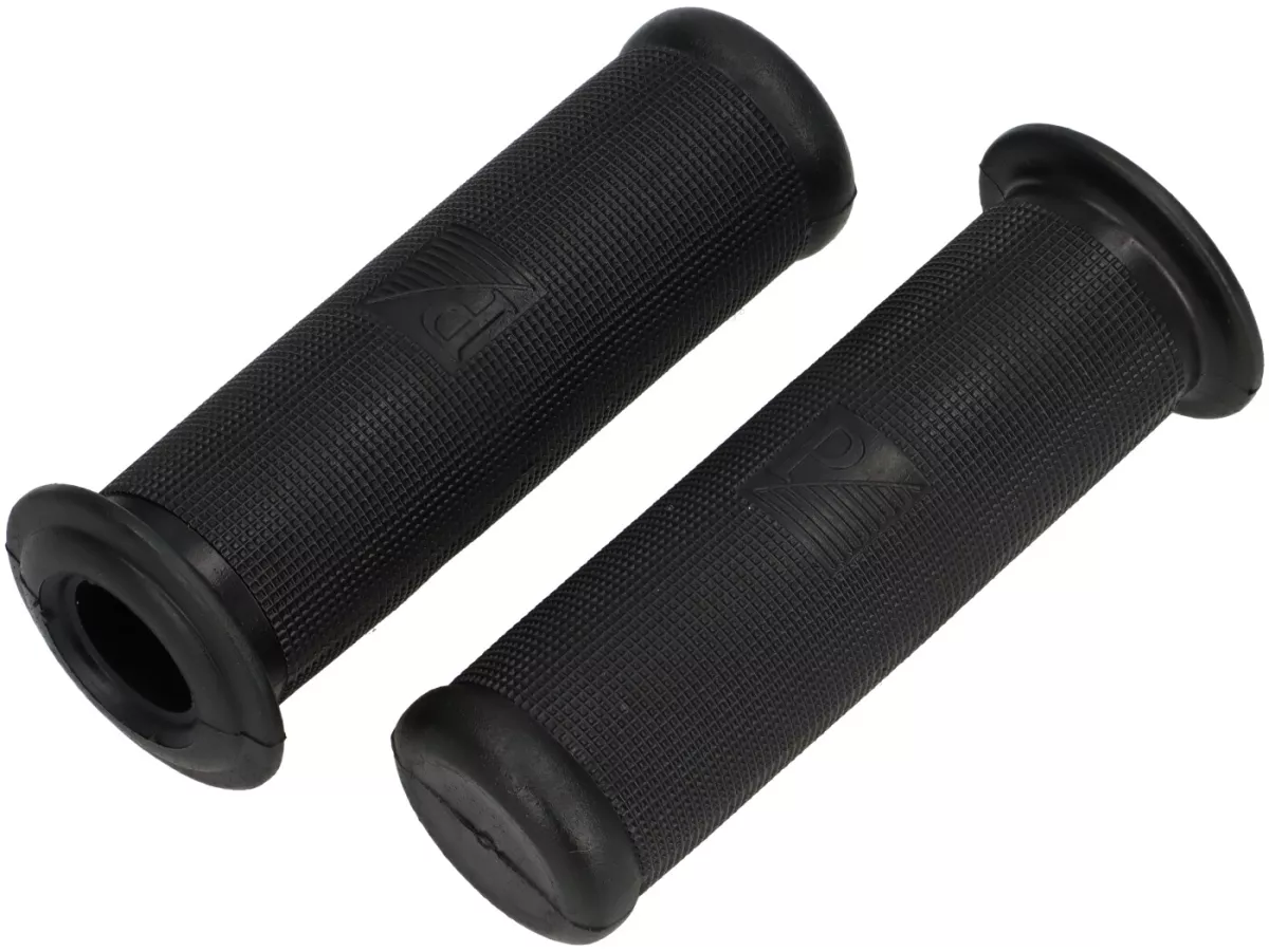 Grip -PREMIUM- Vespa Oldie Ø = 21mm l = 120mm, Piaggio 4-sudut (-1968) - VNB3T, VNB4T, VNB5T, VB1T, VBA, VBB, VGL1T, Touring, T4 (VGLA, VGLB), GS150 (VS2-5), GS160/GS4 - Hitam
