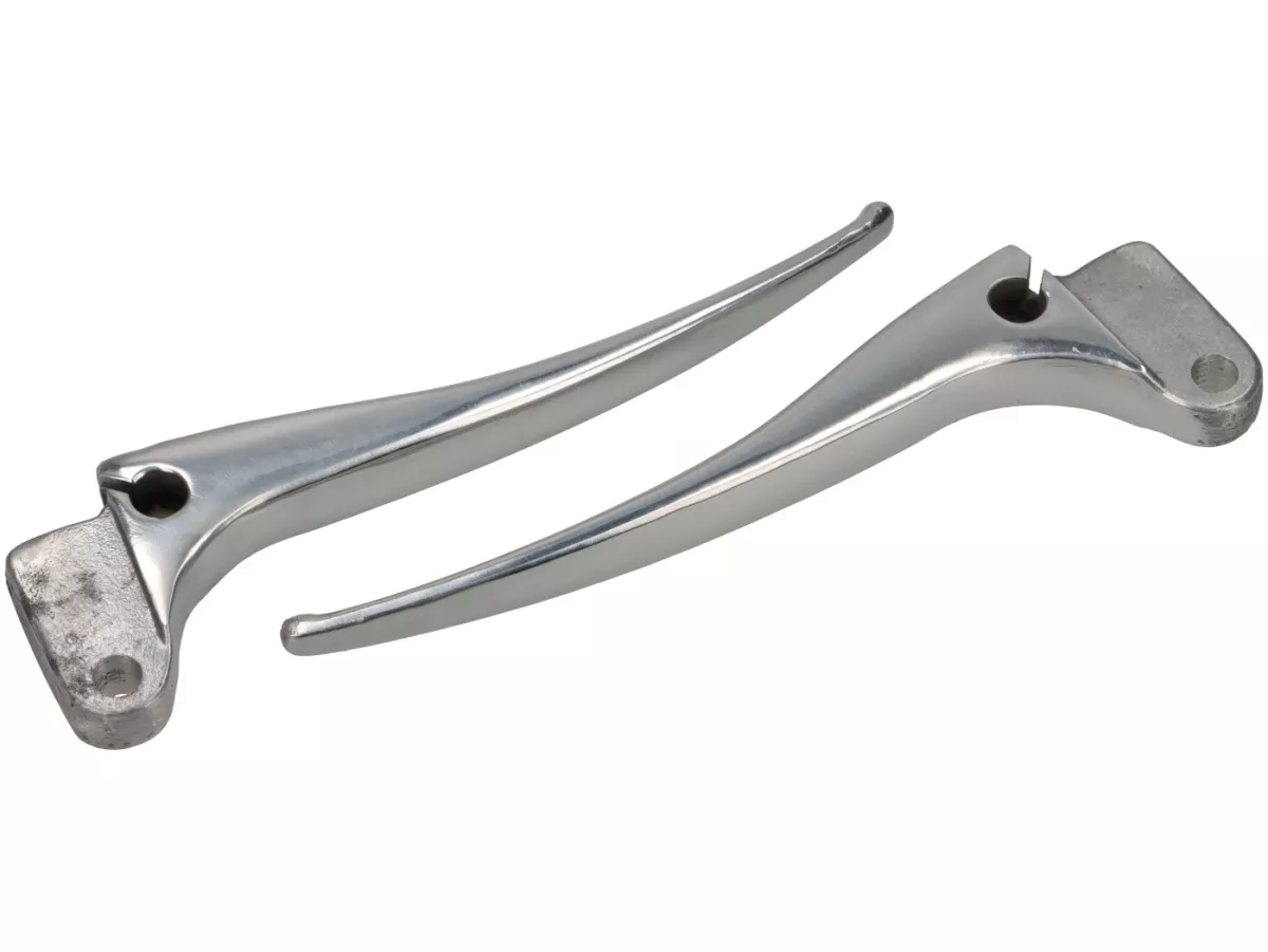 Clutch and brake lever set -PREMIUM- Vespa Wideframe V98, V1T, V11-15T, V30-33T, VU1T - aluminum