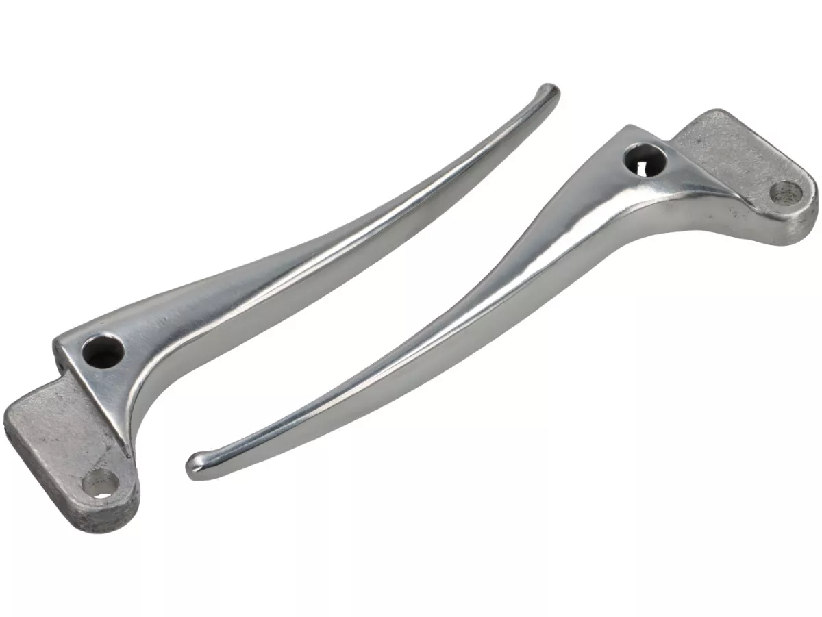 Clutch and brake lever set -PREMIUM- Vespa Wideframe V98, V1T, V11-15T, V30-33T, VU1T - aluminum