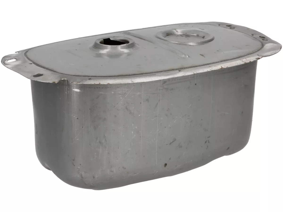 Tank -PREMIUM, oljad plåt- Vespa PX (från 1983) - version med Lusso tanklock, utan separat smörjning, utan bränslemätare - passar även för Vespa Largeframe från 1957 - VNA, VNB, VBA, VBB, VNC: VBC, GT, GTR, Sprint