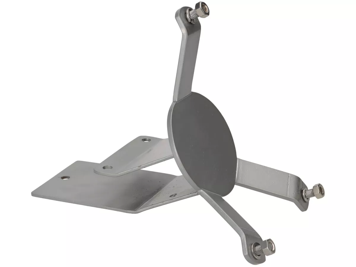 Reserveradhalter Heck -PREMIUM 10 Felge, Montage mit Sitzkissen- Vespa Largeframe Sprint, GT, GTR, GL, T4 - grau lackiert