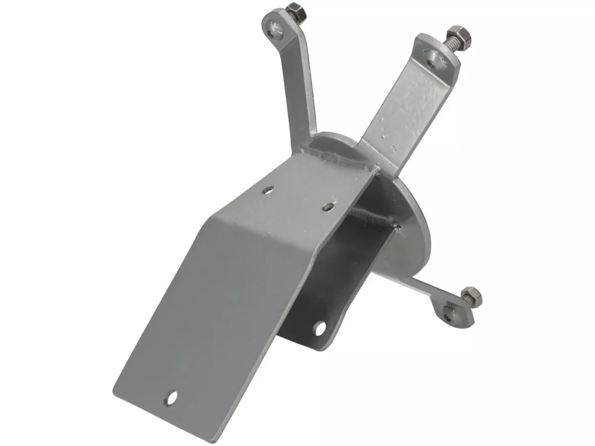 Reserveradhalter Heck -PREMIUM 10 Felge, Montage mit Sitzkissen- Vespa Largeframe Sprint, GT, GTR, GL, T4 - grau lackiert