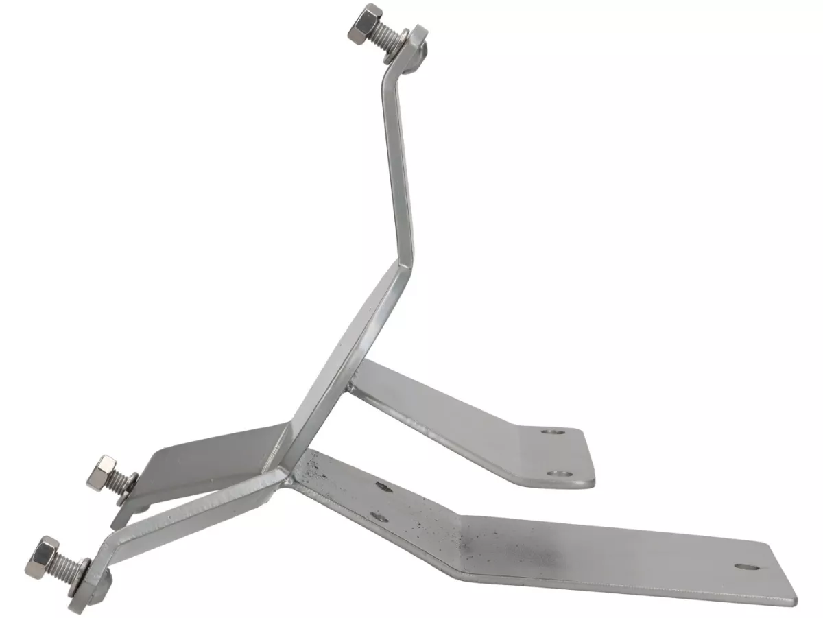 Reserveradhalter Heck -PREMIUM 10 Felge, Montage mit Sitzkissen- Vespa Largeframe Sprint, GT, GTR, GL, T4 - grau lackiert