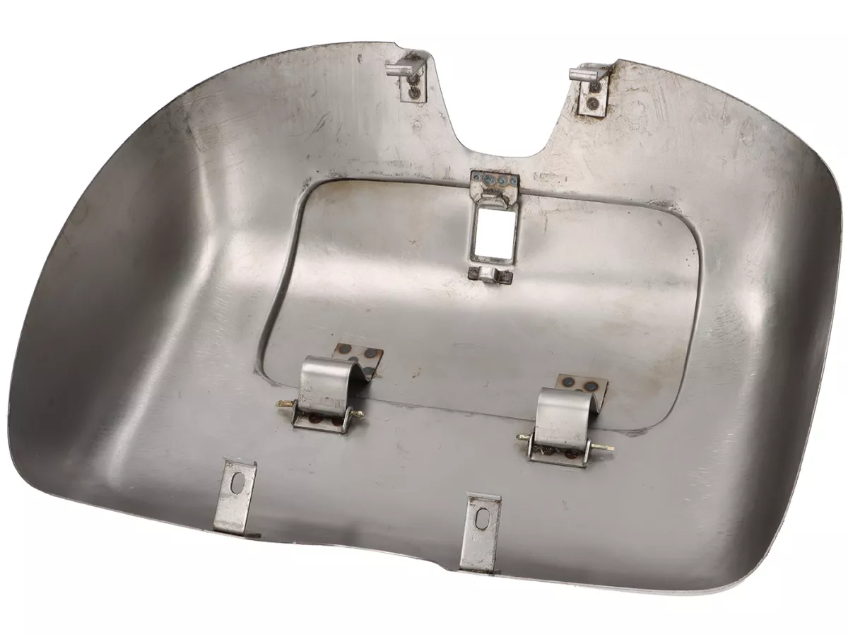 Compartiment à bagages -PREMIUM QUALITÉ, tôle huilée- Vespa Rally180 (VSD1T), Rally200 (VSE1T), TS125 (VNL3T) - également adapté pour Sprint150 (VLB1T), GT125 (VNL2T), GTR125 (VNL2T), GL150 (VLA1T), Super (VNC1T/VBC1T)