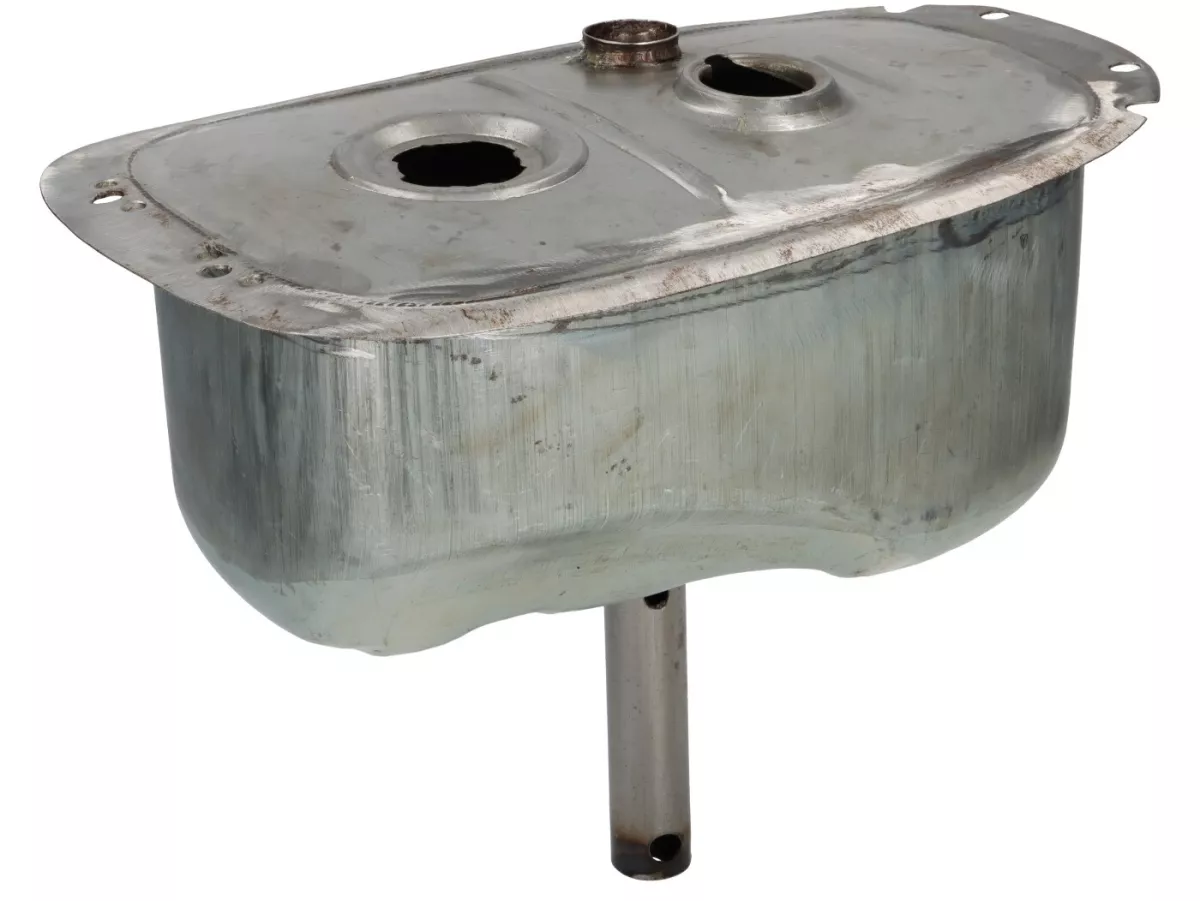 Tank -PREMIUM, geöltes Blech- Vespa PX Lusso (ab Bj. 1984) - Version mit Getrenntschmierung , mit Tankanzeige