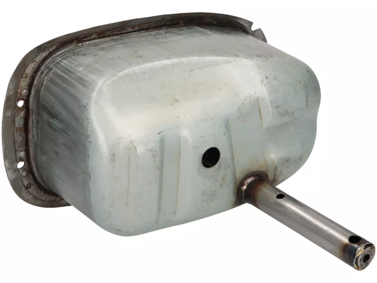 Tank -PREMIUM, geöltes Blech- Vespa PX Lusso (ab Bj. 1984) - Version mit Getrenntschmierung , mit Tankanzeige