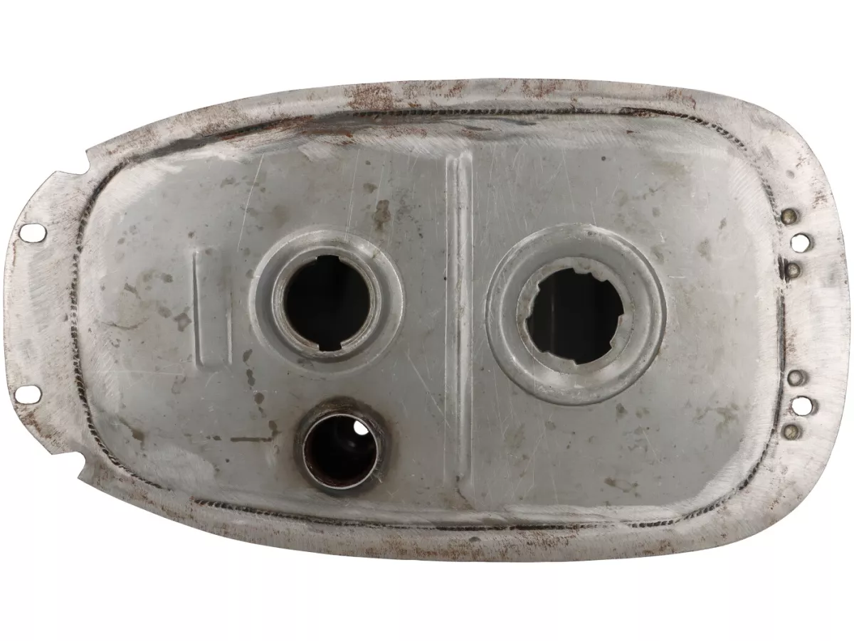 Tank -PREMIUM, geöltes Blech- Vespa PX Lusso (ab Bj. 1984) - Version mit Getrenntschmierung , mit Tankanzeige