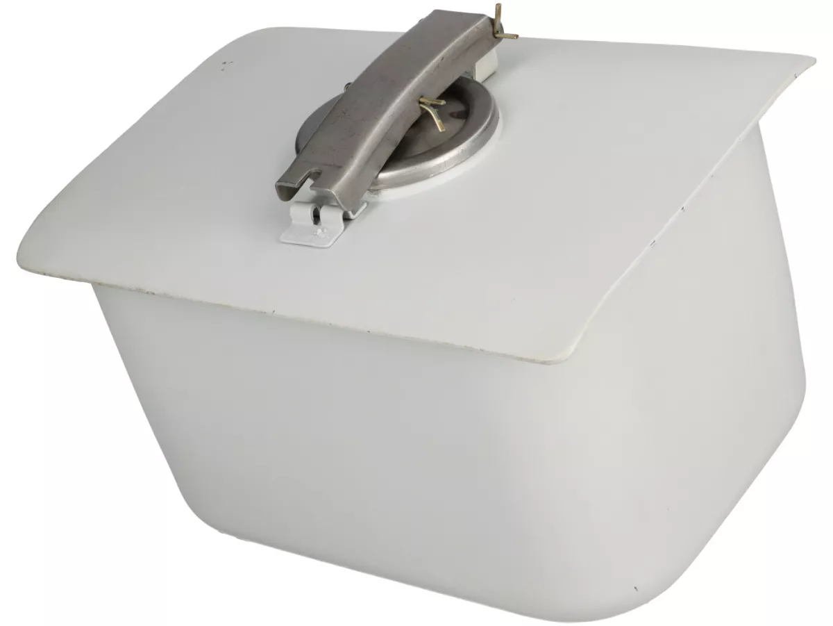 Depósito incl. tapa depósito -PREMIUM- Vespa V1-V15 (Bacheta, ACMA) - imprimado - 240x170x140mm