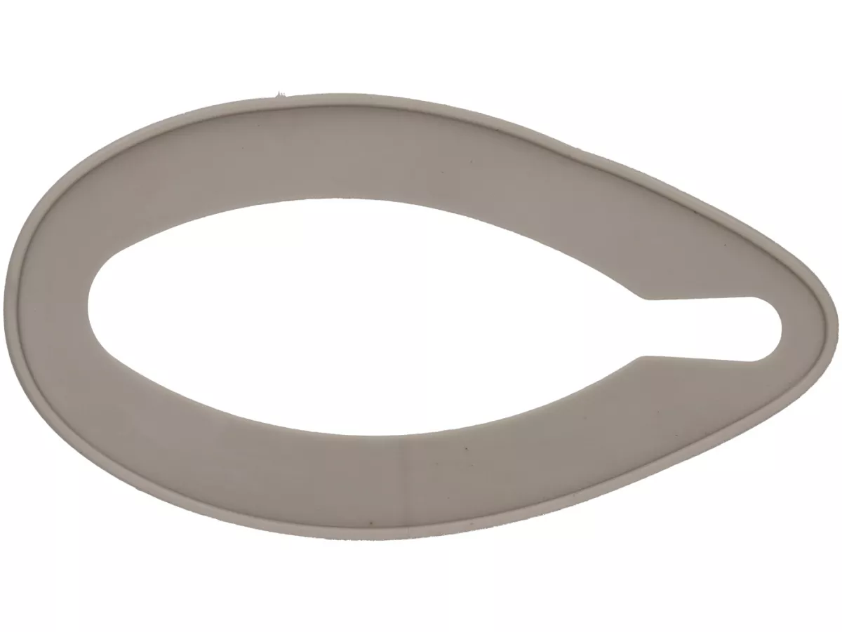 Sealing rubber headlight housing/fender -PREMIUM- Vespa Wideframe V15T, V30T, V33T - pebble grey (RAL 7032)