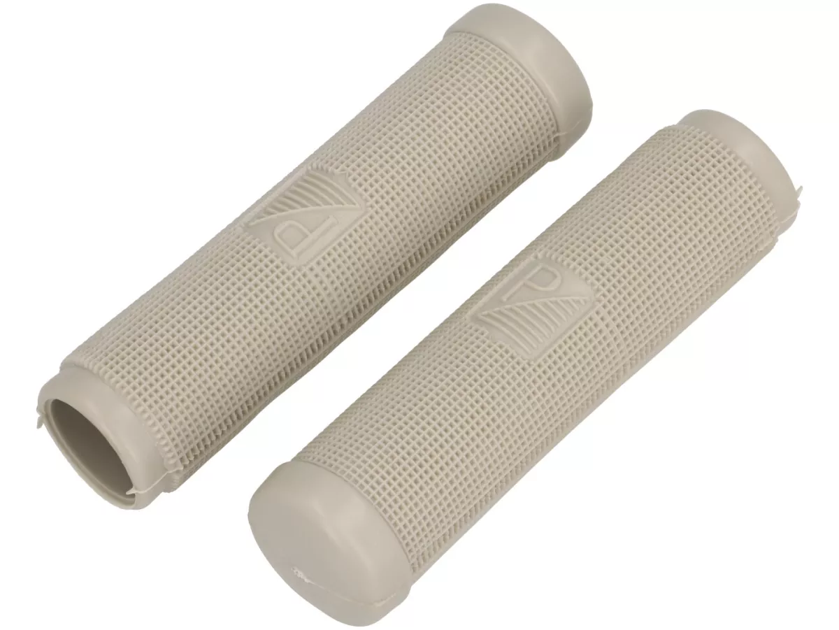 Manopole -PREMIUM Ø=24mm, l=125mm, Piaggio a 4 angoli - Vespa VL1T, VL2T, VL3T (Struzzo), Touren 2(D), T/2 (VD1T), GS150 (VS1T) - grigio ghiaia (RAL 7032) - adatte anche per V50, PV125, ET3, Sprint, Rally, VBB ecc.